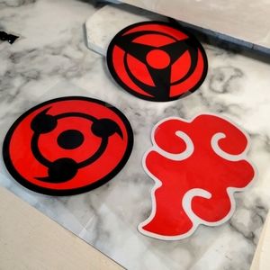 3 Naruto Akatsuki Decals